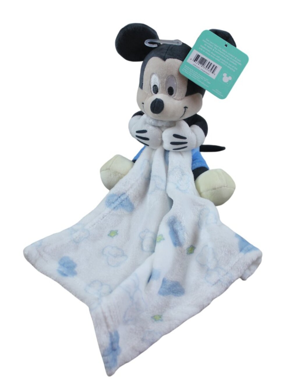 Disney Baby Mickey Mouse Plush Security Blanket Lovey Infant Soft Toy Clouds NWT